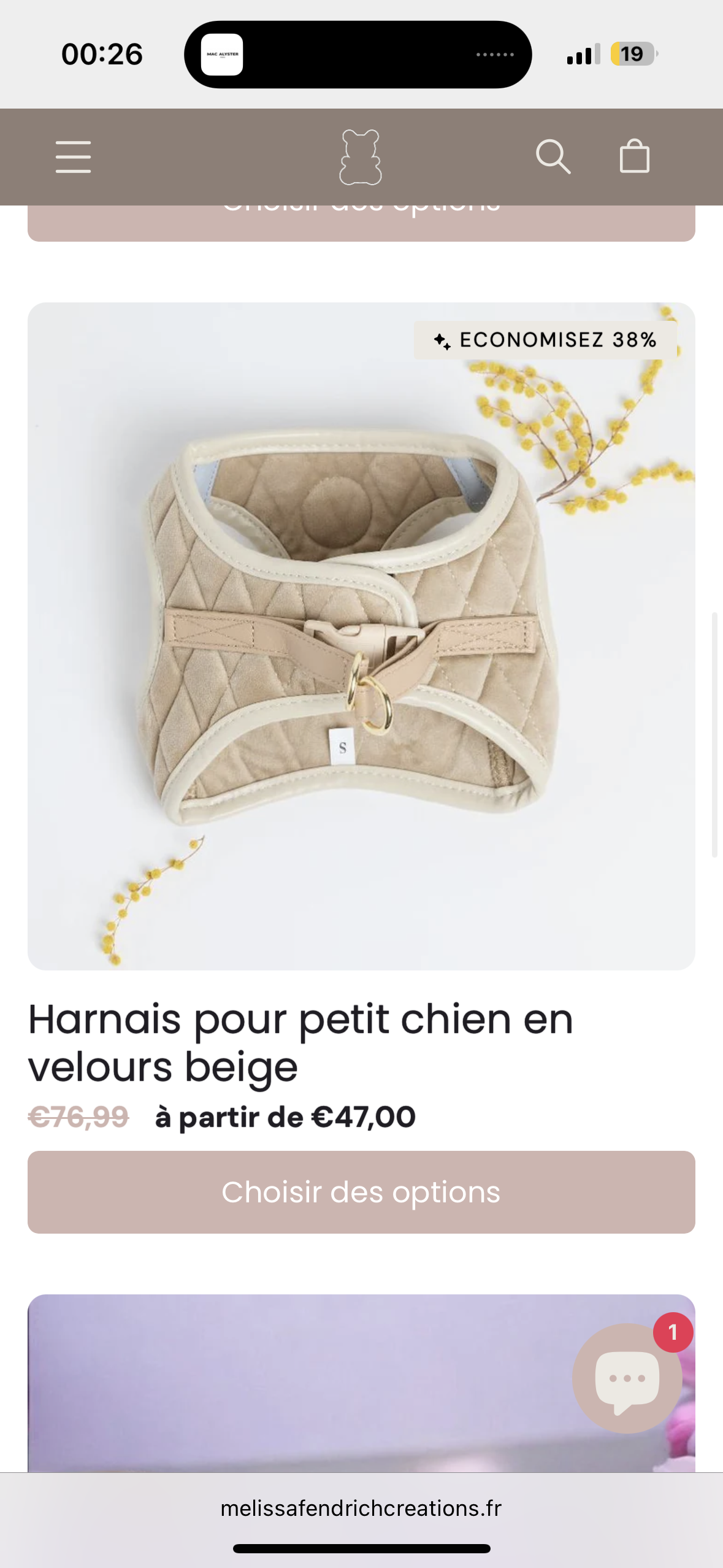Commande personnalisée pour Maxi