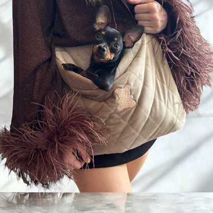 Sac bandoulière pour petit chien