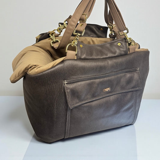 Sac classique en bouclettes noires